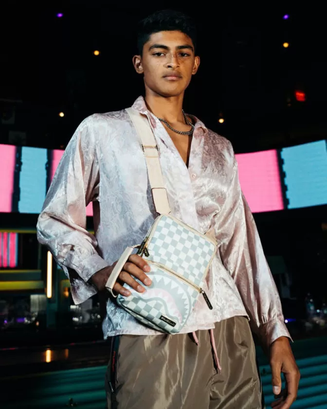 Borse a Tracolla Sprayground | Modello Palais con Stampe Botaniche e Design Crossbody Rosa Imperiale