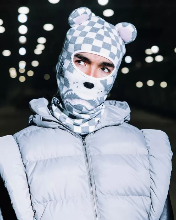 Passamontagna Sprayground Money Bear Rosa - Accessori Termici per Temperature Estreme, Design Unico e Confortevole