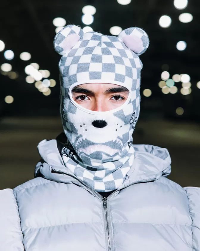 Passamontagna Sprayground Money Bear Rosa - Accessori Termici per Temperature Estreme, Design Unico e Confortevole