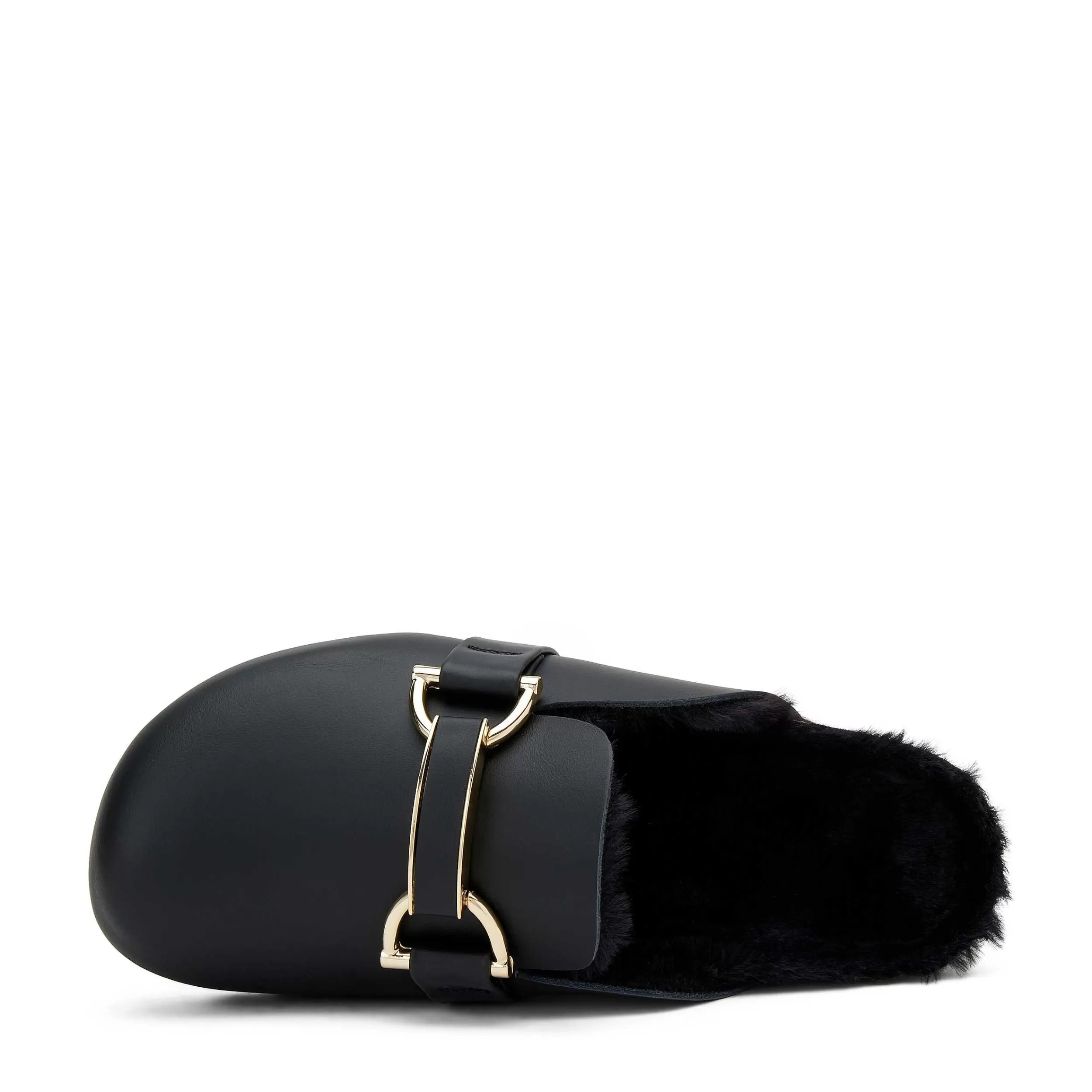Eleganti Pantofole Donna in Pelle con Fibbia Decorativa - Sabot Stile Francese Comodi per Tutto il Giorno