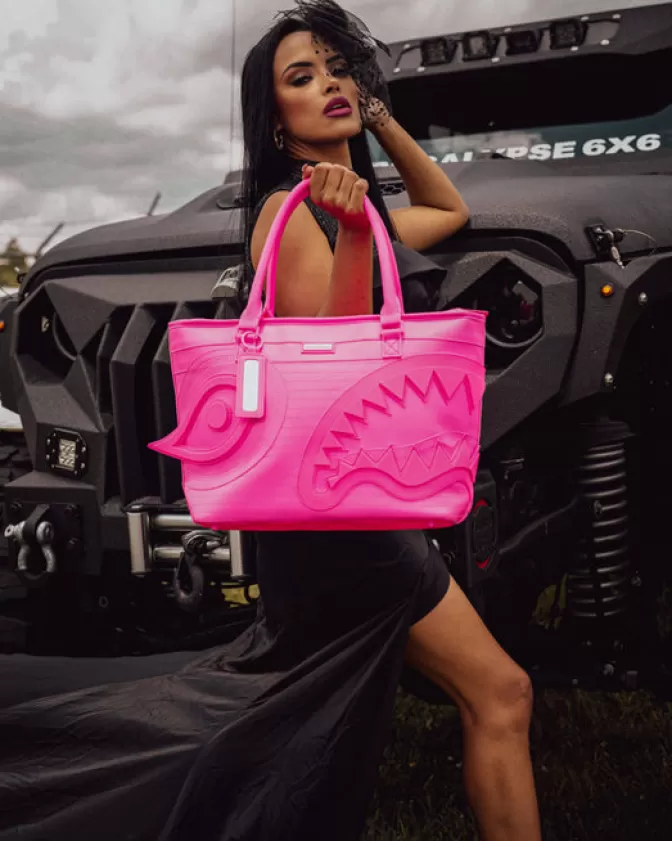 Sprayground Borsa Tote Sakura - Onda Dinamica con Stampa Fioritura Esclusiva