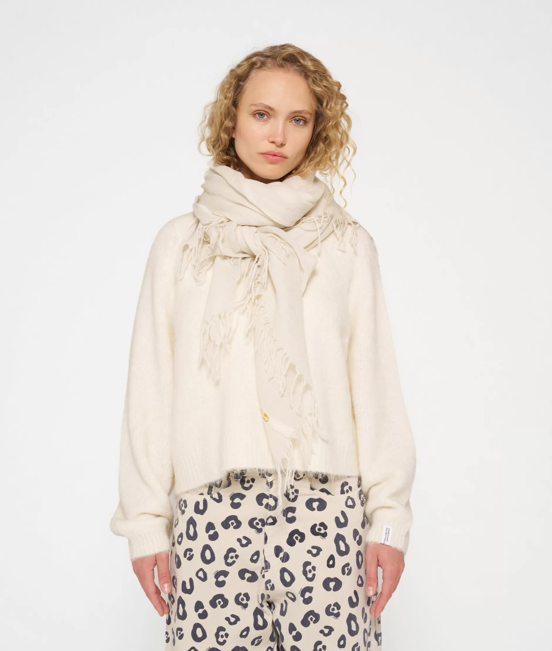 10DAYS Sciarpe Donna in Lana Bollita - Copertura Elegante per Autunno-Inverno