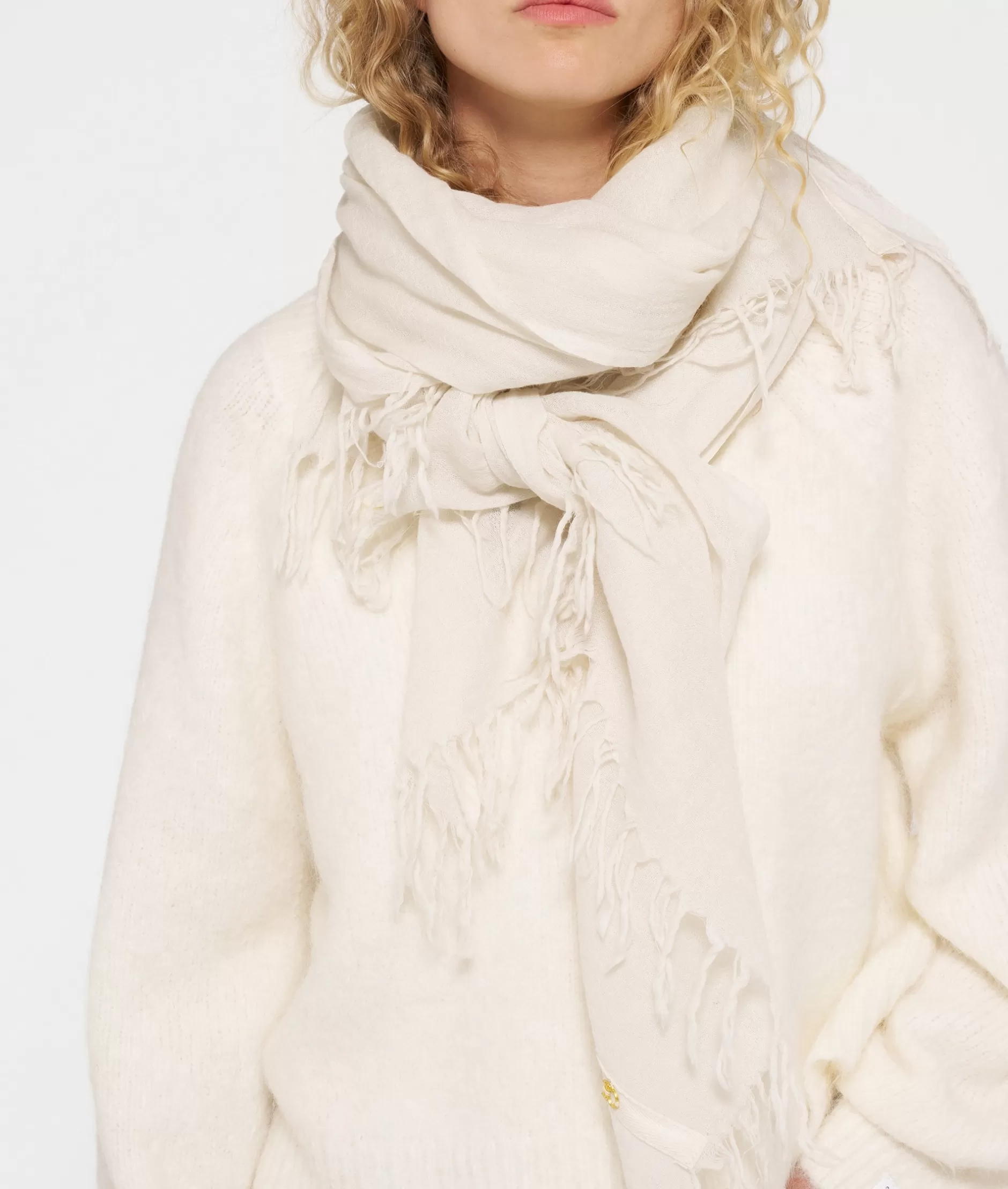10DAYS Sciarpe Donna in Lana Bollita - Copertura Elegante per Autunno-Inverno
