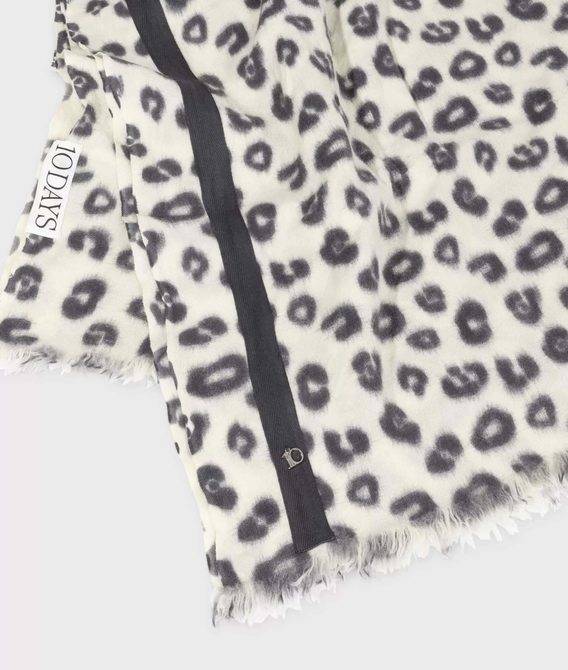Sciarpa Leopardo in Lana Cotta Damen 10DAYS - Foulard Invernale con Stampa Animalier, Accessorio Moda Autunno-Inverno