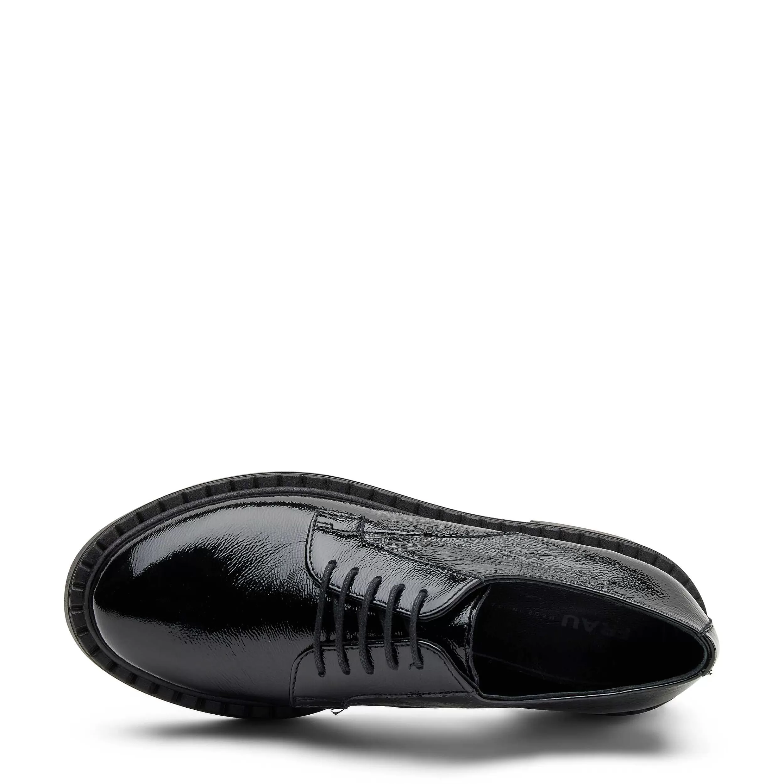 Scarpe Eleganti con Lacci in Pelle Laccata - Mocassini Donna con Suola Rialzata, Design Confortevole e Stile Versatile per Tutto il Giorno