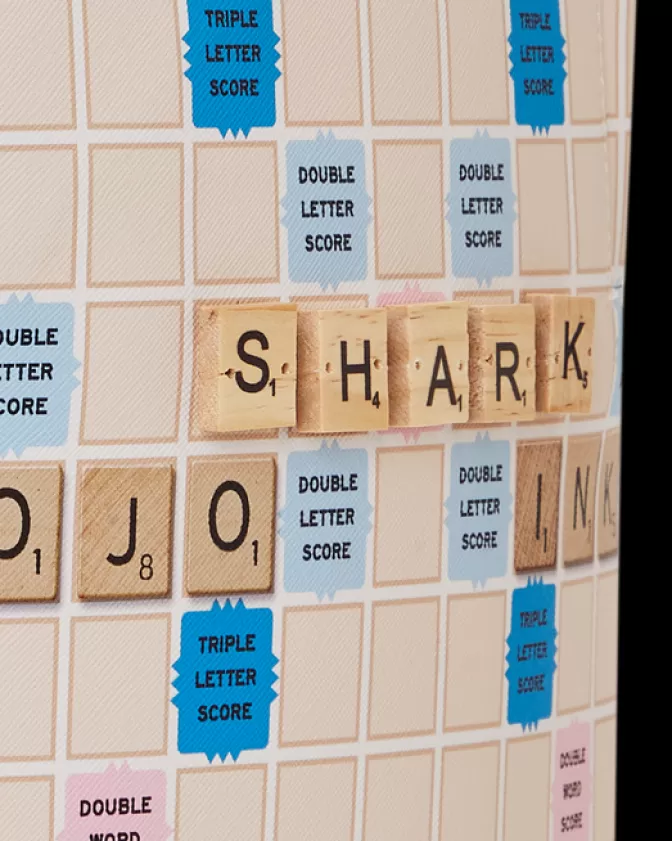 Zaino Sprayground Shark Scrabble - Design Esclusivo DLXV per Stile Unico