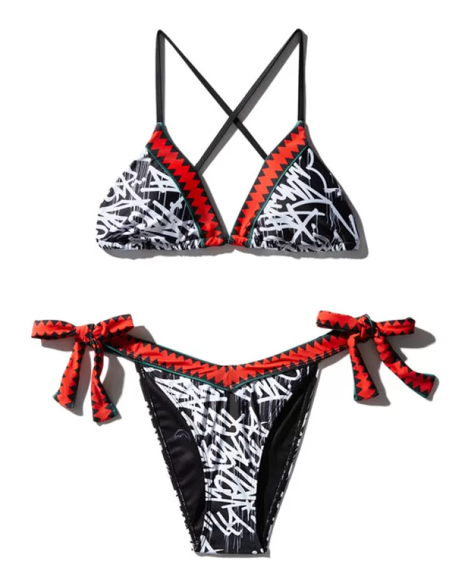Costumi da Bagno con Graffiti Artistici - Bikini a Taglio Alto con Stampa Streetwear | Design Unico per Estate 2024 by Sprayground