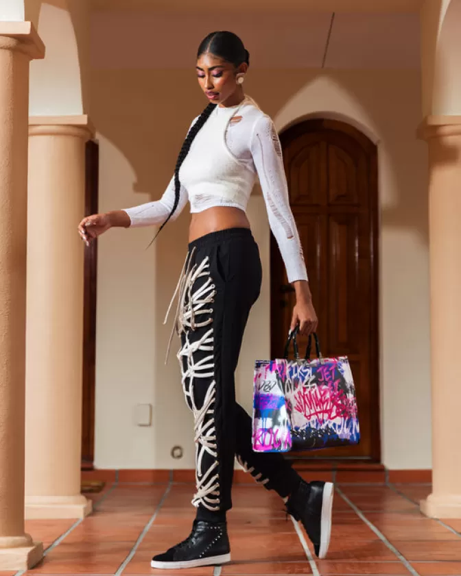 Borsa Sprayground Tartaruga Stile Marino · Tracolla Artistica con Stampa Squalo · Borse & Accessori Moda Estate 2024 · Edizione Limitata Atelier