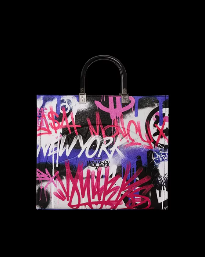Borsa Sprayground Tartaruga Stile Marino · Tracolla Artistica con Stampa Squalo · Borse & Accessori Moda Estate 2024 · Edizione Limitata Atelier