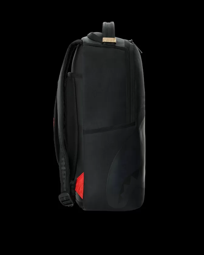 Zaino Sprayground Shark Central - Design Aggressivo in Nero Assoluto con Dettagli Specchiati (Edizione DLXV)