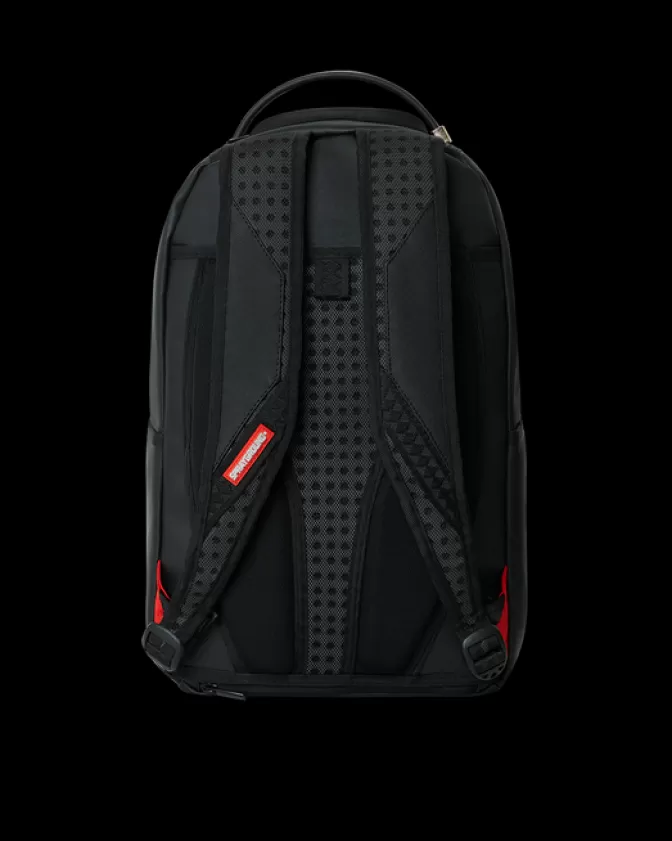 Zaino Sprayground Shark Central - Design Aggressivo in Nero Assoluto con Dettagli Specchiati (Edizione DLXV)