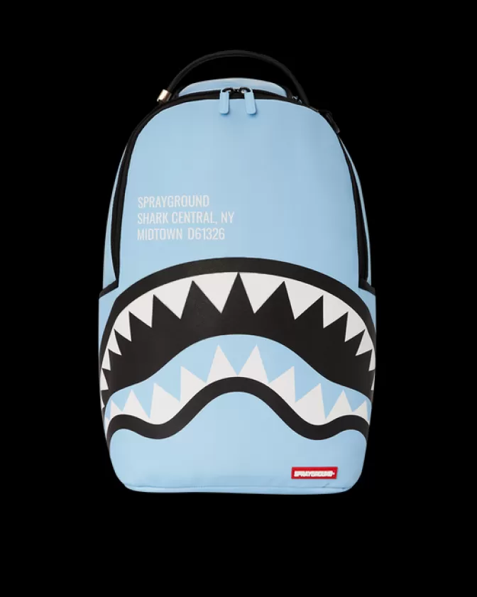 Zaino Sprayground Originale - Design Shark Central Blu Oceano, Modello DLXV per Stile Urbano