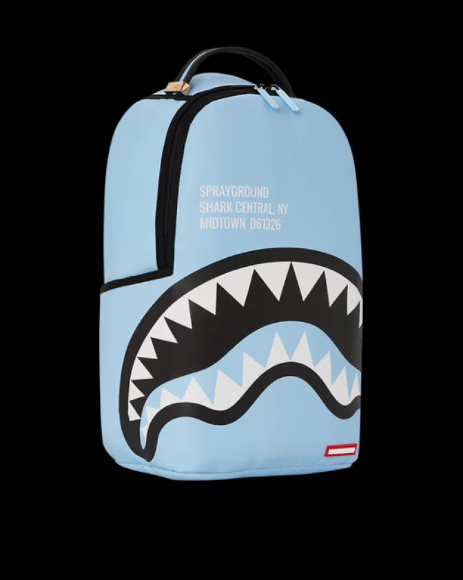 Zaino Sprayground Originale - Design Shark Central Blu Oceano, Modello DLXV per Stile Urbano