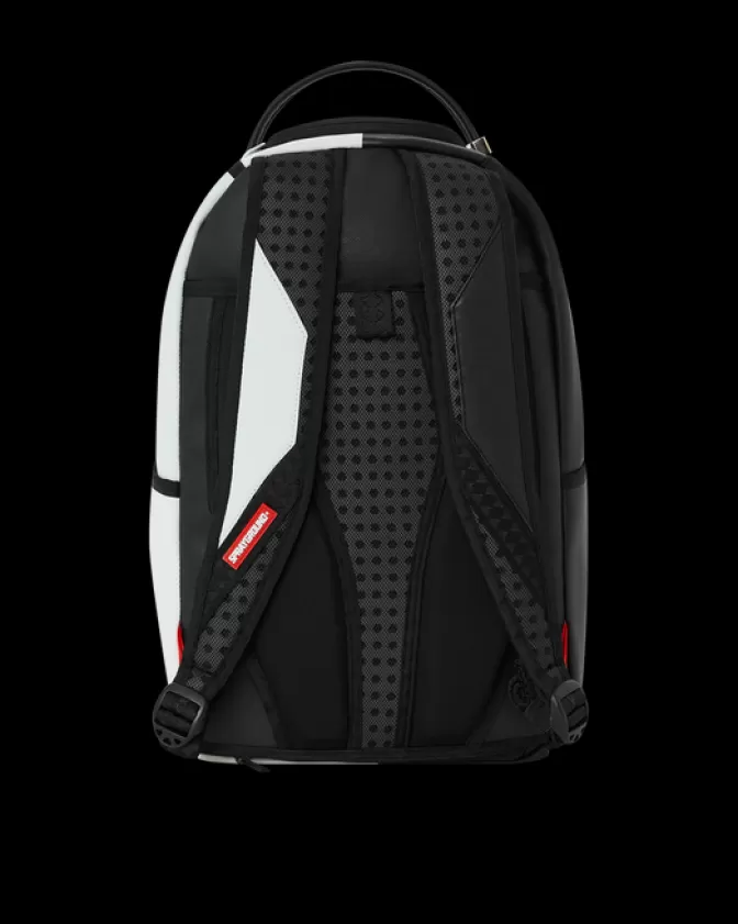 Zaino Sprayground Shark Central a Doppio Scomparto - Design Unico in Nero e Bianco (DLXV)