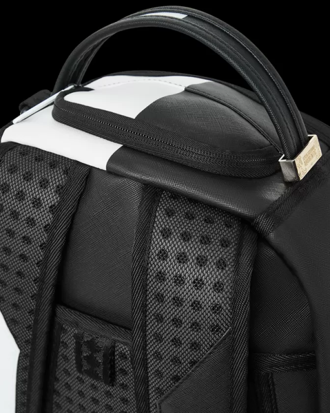 Zaino Sprayground Shark Central a Doppio Scomparto - Design Unico in Nero e Bianco (DLXV)