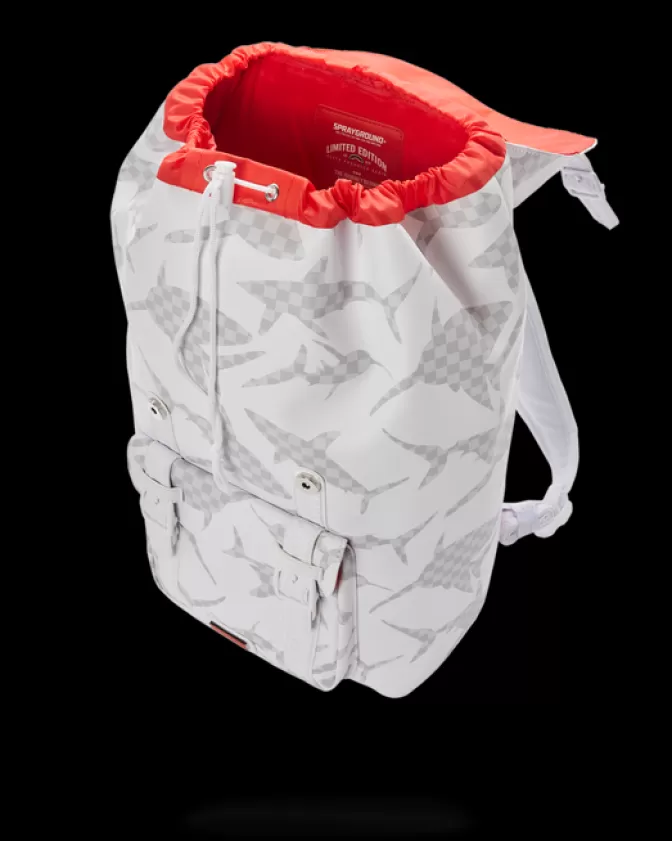 Zaino Sprayground Hills - Design Squalo Bianco Impermeabile per Stile Urbano e Viaggi Comodi