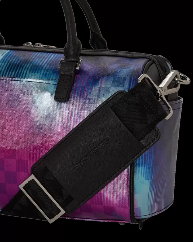 Borsa Sportiva Compatta Sprayground Shark Club - Design Futurista Electronica, Ideale per Viaggi e Palestra