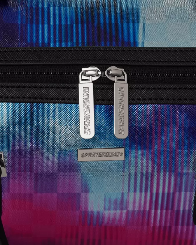 Borsa Sportiva Compatta Sprayground Shark Club - Design Futurista Electronica, Ideale per Viaggi e Palestra