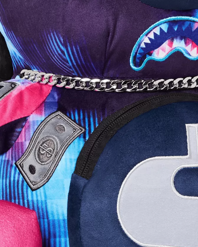 Zaini Sprayground con Orsacchiotto Peluche - Collezione Sharkclub Elettronica, Design Moneybear per Bambini e Ragazzi, Stile Urbano con Tasche Funzionali, Modelli Unisex con Chiusura Sicura, Portaoggetti a Forma di Teddy Bear