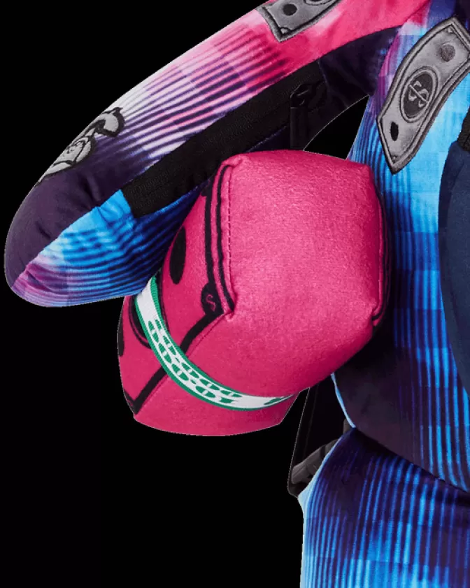 Zaini Sprayground con Orsacchiotto Peluche - Collezione Sharkclub Elettronica, Design Moneybear per Bambini e Ragazzi, Stile Urbano con Tasche Funzionali, Modelli Unisex con Chiusura Sicura, Portaoggetti a Forma di Teddy Bear