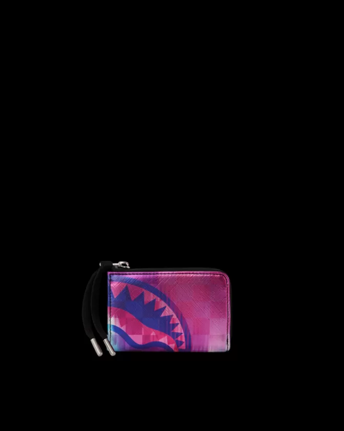 Portafogli Tech SharkClub - Linea Sprayground con design a squame e chip RFID integrato