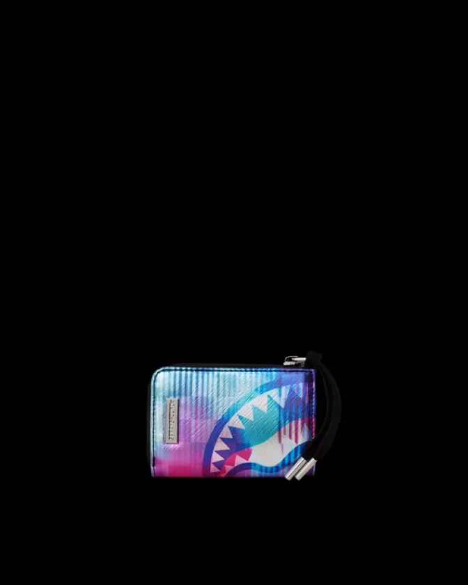 Portafogli Tech SharkClub - Linea Sprayground con design a squame e chip RFID integrato
