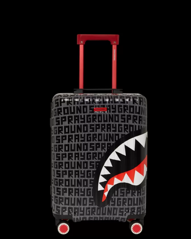 Valigia Rigida a Mano Sprayground Sharknomics - Design Stealth Pilot con Motivi Squalo Futuristici, Ideale per Viaggi Tecnici (Disponibile Online)