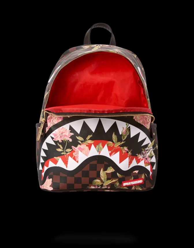 Sprayground Tribù Selvaggia • Zaino Sharkflower Modello Ridotto (Design Esclusivo e Compatto)