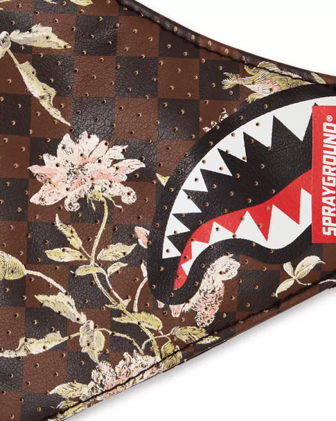 Mascherine Sprayground Unisex - Modello Squalo e Fiori in Ecopelle Vegana Antiallergica