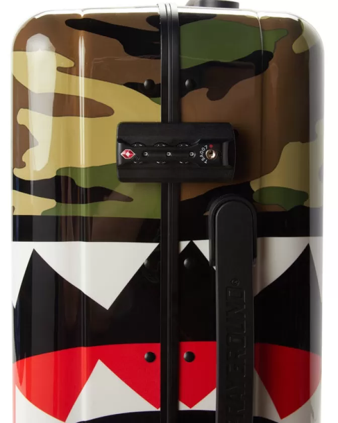 Valigia da Cabina Compatta Sprayground - Design Sharknautics in Mimetica Digitale, 55 cm (21.5 Pollici) per Viaggi Stilosi