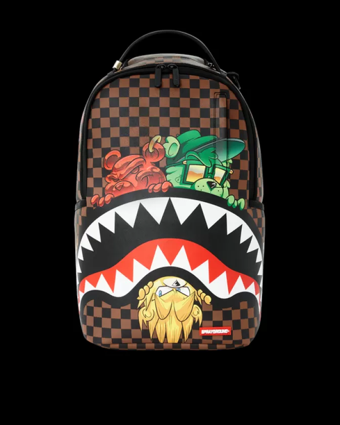 Sprayground Zaino Sneakin Design Esclusivo con Squali Urbani e Stile Parigi (DLXV)