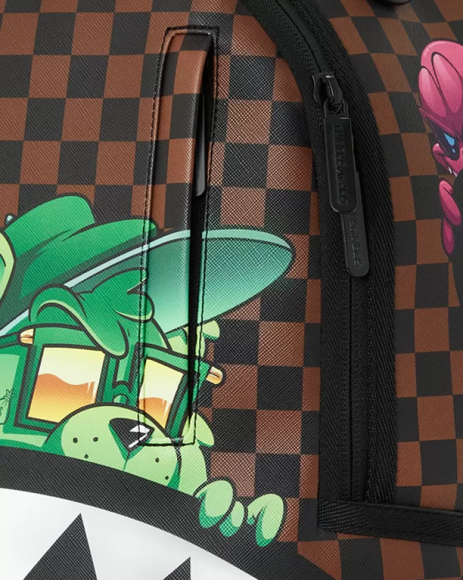 Sprayground Zaino Sneakin Design Esclusivo con Squali Urbani e Stile Parigi (DLXV)