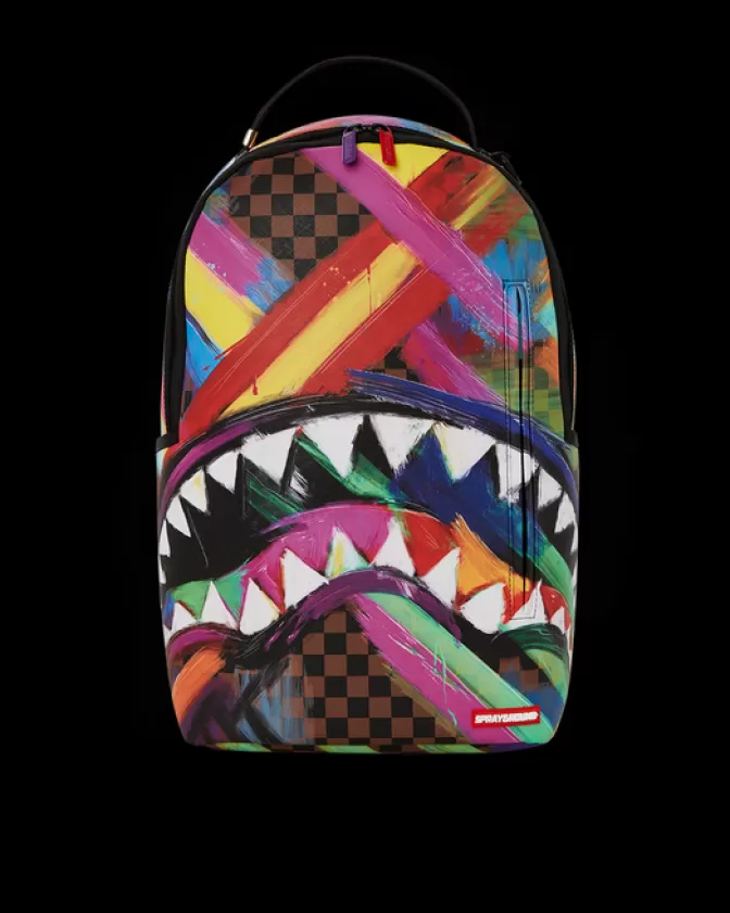 Zaino Sprayground Squali Urbani - Strisce Metropolitane di Parigi (Modello DLXV)