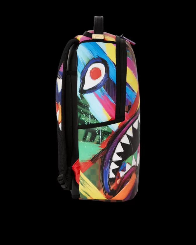 Zaino Sprayground Squali Urbani - Strisce Metropolitane di Parigi (Modello DLXV)