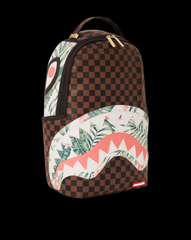 Zaino Sprayground Edizione Limitata - Squali nella Senna | Modello DLXV con design costiero urbano