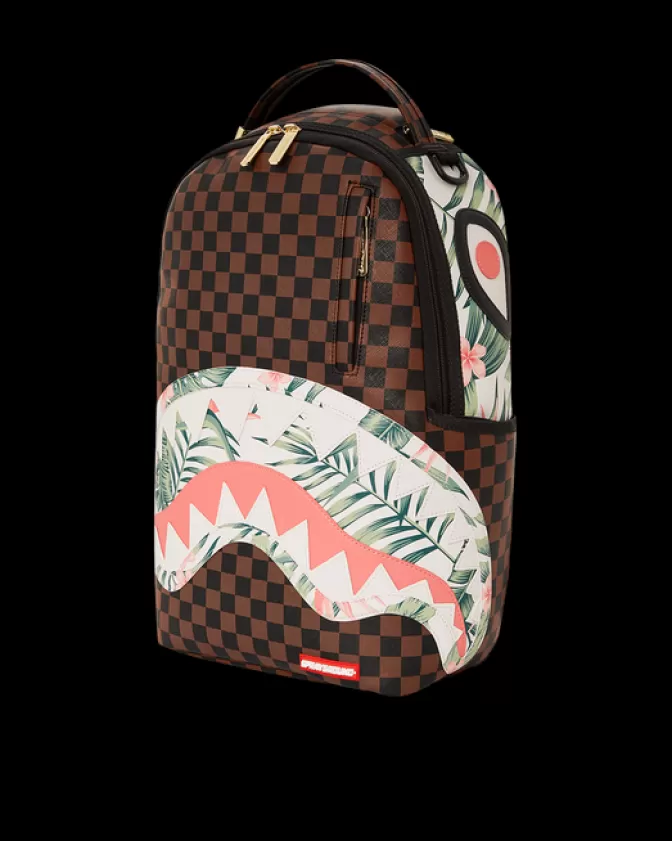 Zaino Sprayground Edizione Limitata - Squali nella Senna | Modello DLXV con design costiero urbano