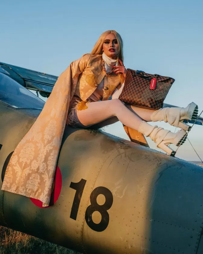 Sprayground Borsa Tote con Stampa Squali nella Città della Luce - Edizione Polaris