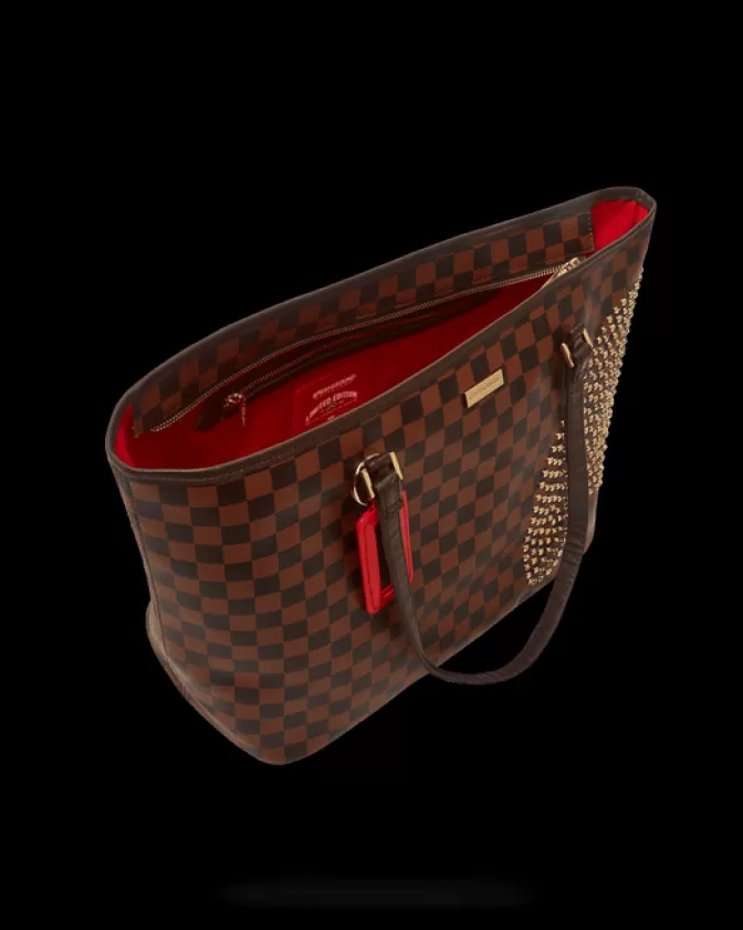 Sprayground Borsa Tote con Stampa Squali nella Città della Luce - Edizione Polaris