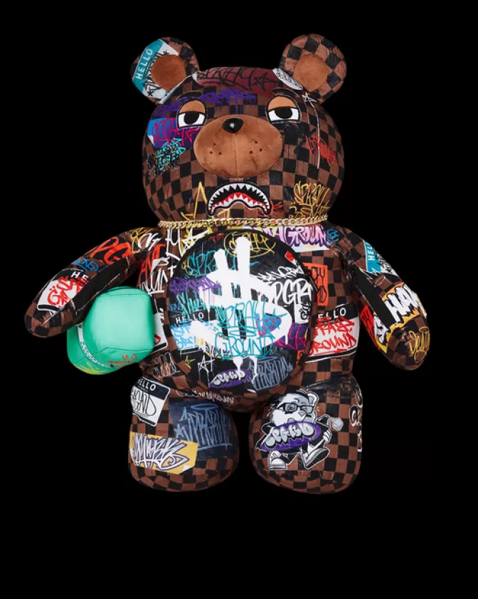 Sprayground Zaini Peluche Stile Urbano – Squali di Parigi e Design Moneybear Rizz