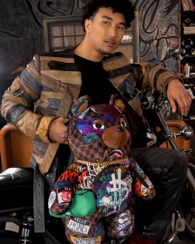 Sprayground Zaini Peluche Stile Urbano – Squali di Parigi e Design Moneybear Rizz
