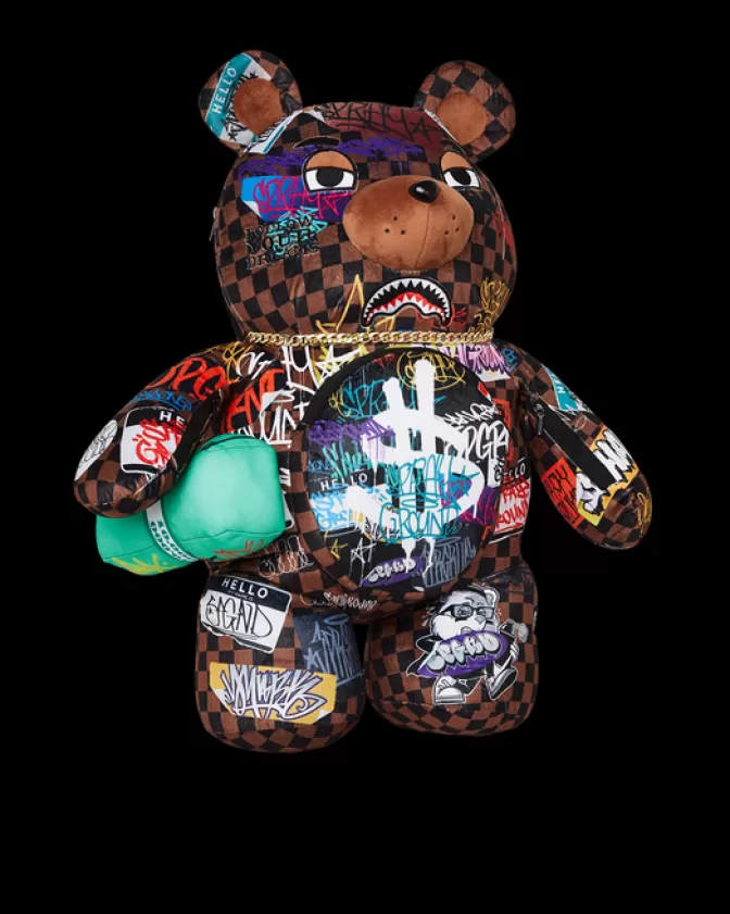 Sprayground Zaini Peluche Stile Urbano – Squali di Parigi e Design Moneybear Rizz