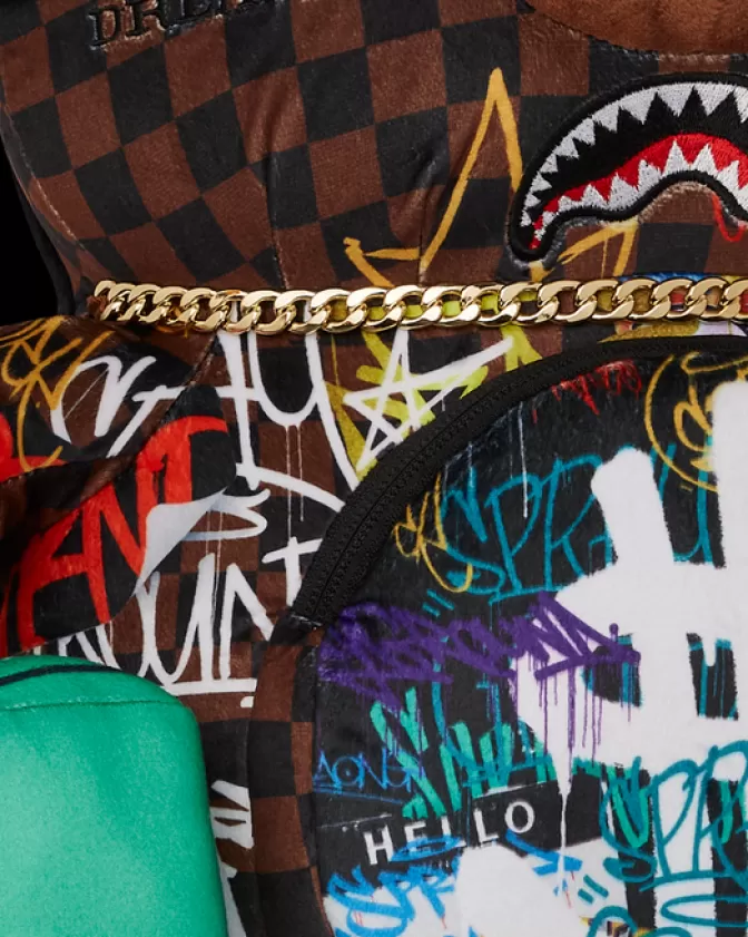 Sprayground Zaini Peluche Stile Urbano – Squali di Parigi e Design Moneybear Rizz