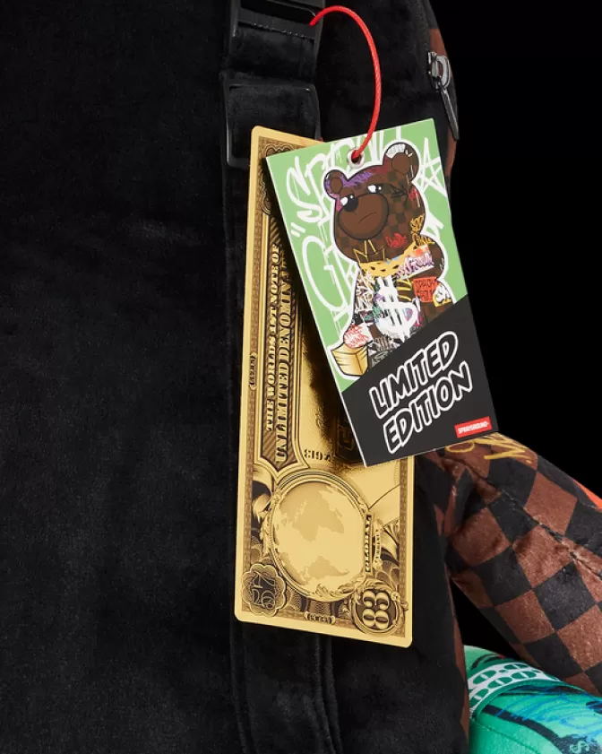 Sprayground Zaini Peluche Stile Urbano – Squali di Parigi e Design Moneybear Rizz