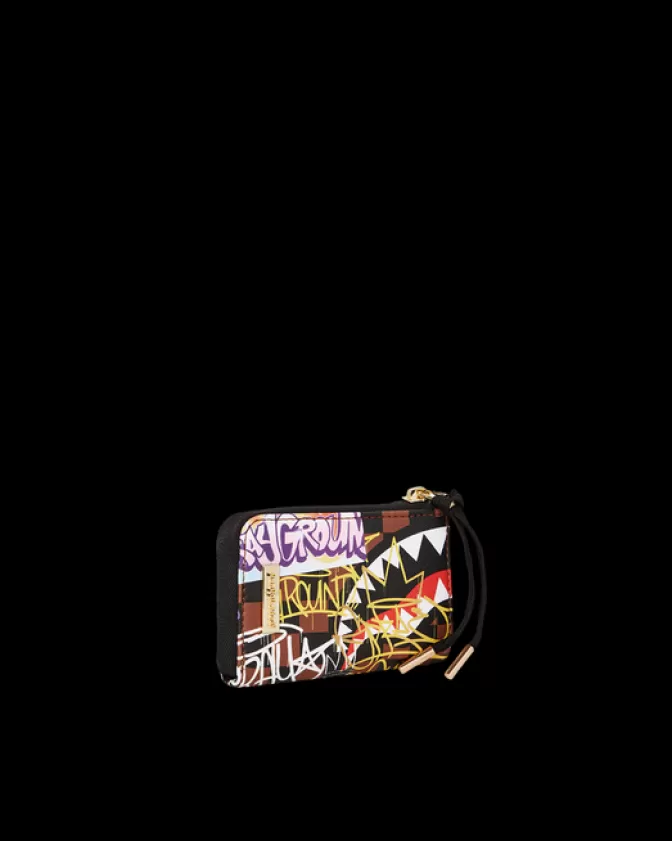 Sprayground Portafoglio Rizz - Stile Urbano con Squali e Icone Parigine