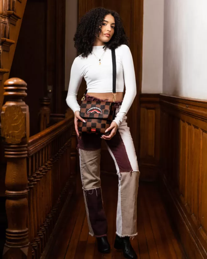 Borsa a Sling Vanquish Grande - Squali di Parigi - Crossbody Spazioso con Stile Streetwear Sprayground