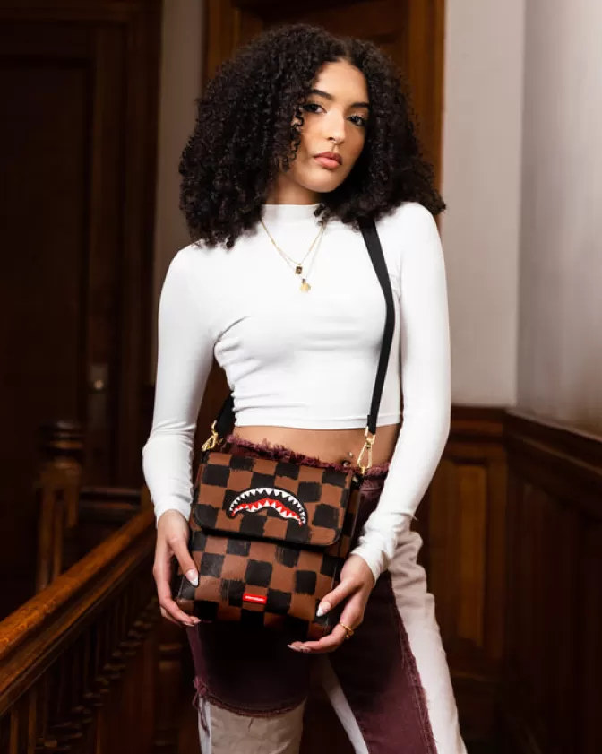 Borsa a Sling Vanquish Grande - Squali di Parigi - Crossbody Spazioso con Stile Streetwear Sprayground