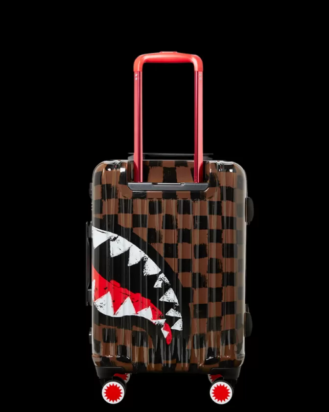 Sprayground | Valigia Rigida Cabina con Stampa Squali a Parigi - Sconfitta Sharknautics - Ultime Unità in Saldo!