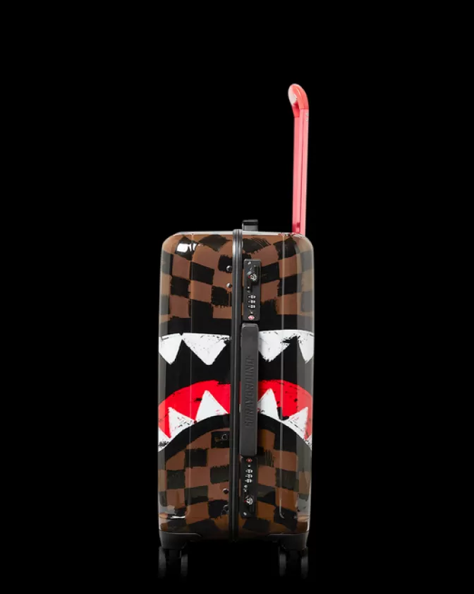 Sprayground | Valigia Rigida Cabina con Stampa Squali a Parigi - Sconfitta Sharknautics - Ultime Unità in Saldo!