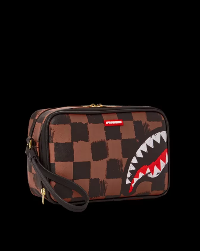 Sprayground Borsa da Toilette con Stile: Squali di Parigi e Design Portavalori Esclusivo
