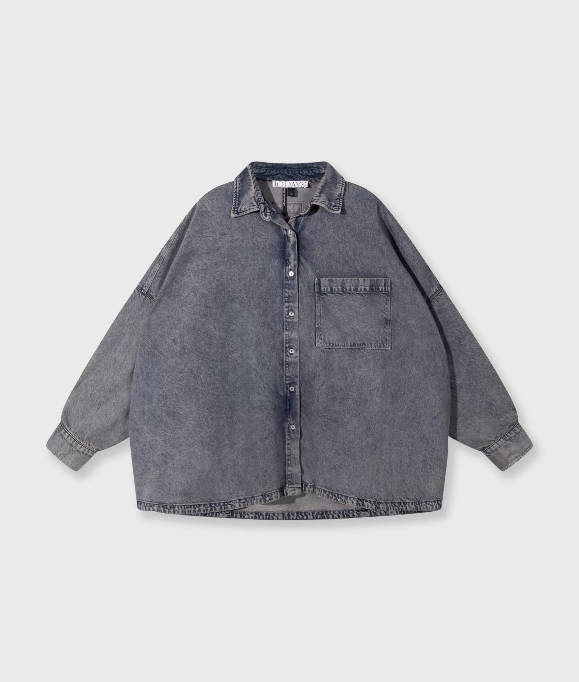 Camicia Donna 10DAYS in Denim Morbido - Taglio Oversize e Stile Fluido